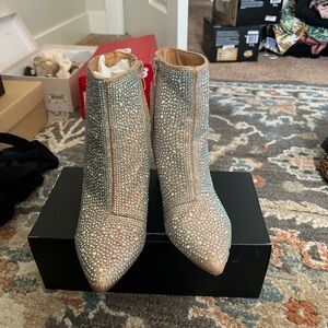 Women's Glittering Ankle Boots